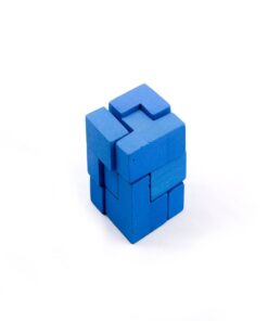 Somawürfel, 3D-Puzzle blau - 2